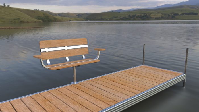 The Lighthouse Docks Swivel Bench