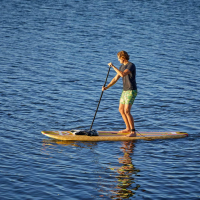 11’2 BAMBOO SUP - stand up paddle board RAVE Bamboo SUP – ATL Distributing Inc.